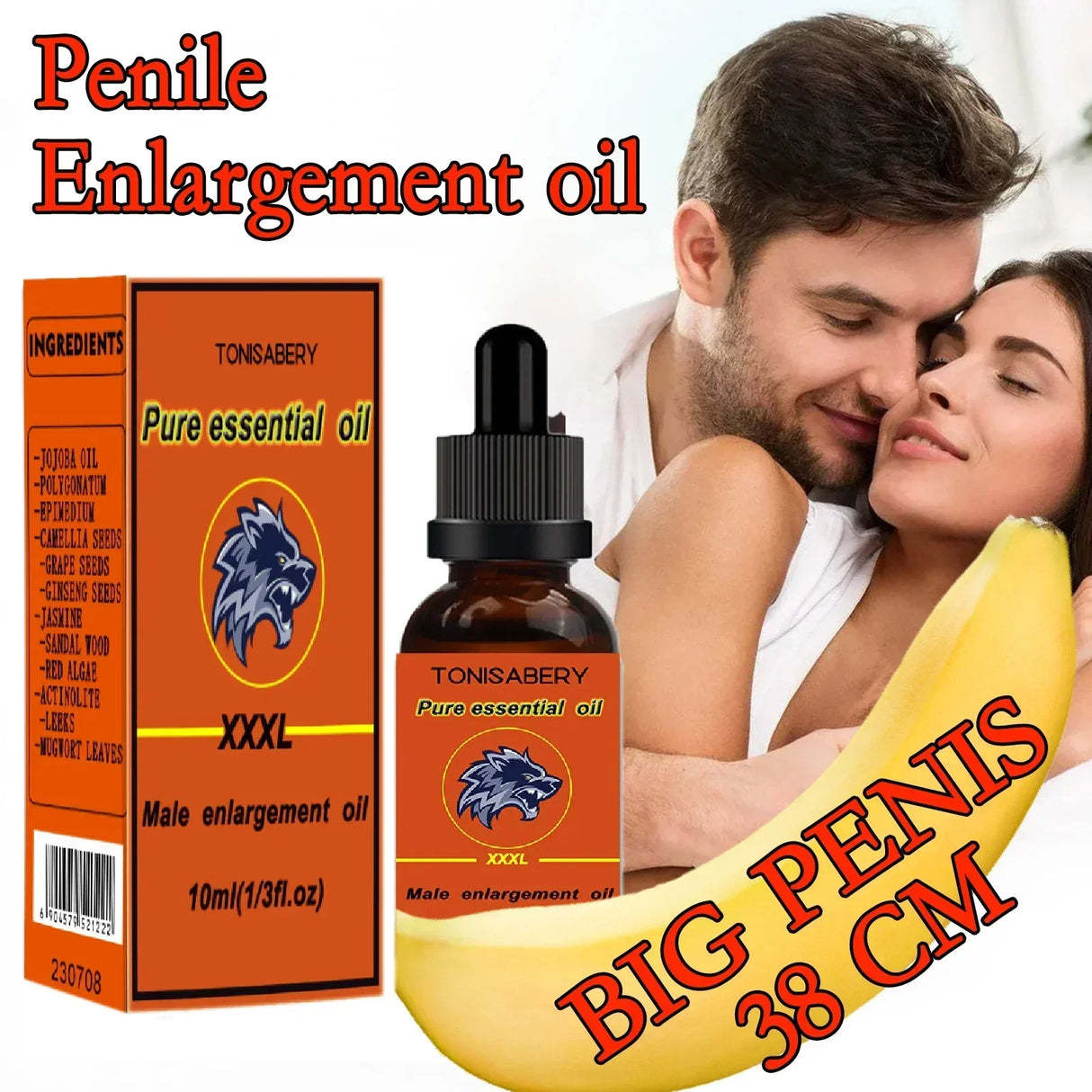 Penies Enlargement Oil Permanent Penies Growth Extender Thickening Enlarge For Men Big Dick Massage Increase Essential Oils Male