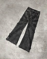 Y2k Streetwear Punk Loose Wash Jeans Ripped Rap Style West Coast Workwear American Plus Size Clothing Men's Mopping Pants