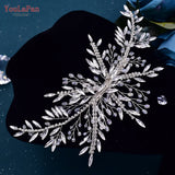 YouLaPan Bridal Hair Clip Wedding Headwear Women Clip Handmade Hair Accessories Bridal Headpiece Banquet Party Jewelry HP287