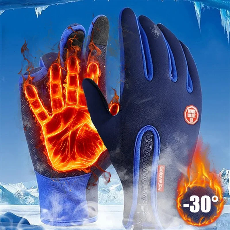 Winter Gloves for Men Women Warm Tactical Gloves Touchscreen Waterproof Hiking Skiing Fishing Cycling Snowboard Non-slip Gloves