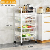 Home Kitchen Trolley Multifunction Oven Microwave Cart Moving Floor Fruit Vegetable Storage Cart Kitchen Island Trolley Cart Z