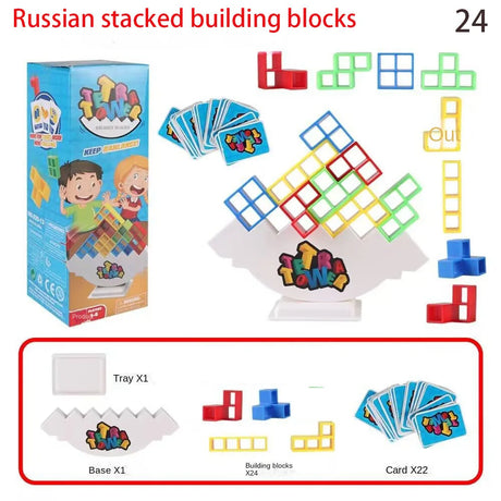 Balance Stacking Board Bricks Kids Adults Tower Block Toys for Family Parties Baby Girls montessori Puzzle Games Building blocks