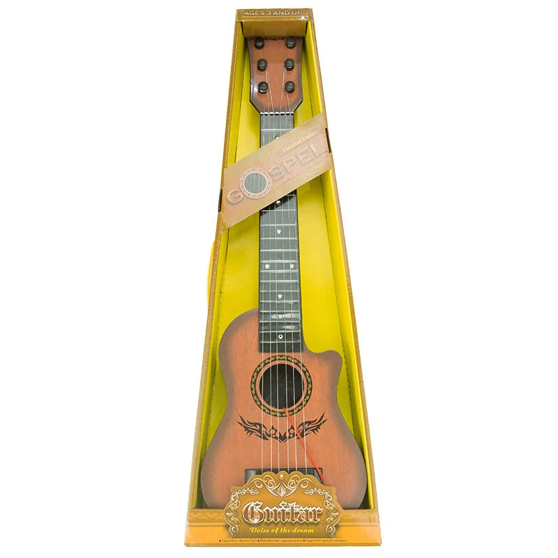 6 Strings Classical Guitar Steel Strings Beginners Toy Guitar Children Ukulele Kids Musical Instrument For Boy Girl Gift