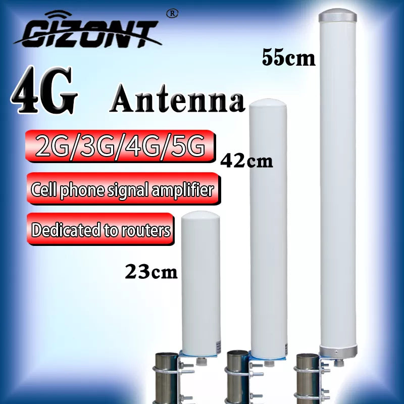 GSM/3G/LTE 4G/5G omnidirectional outdoor waterproof mobile phone signal amplifier enhanced high gain offshore router antenna