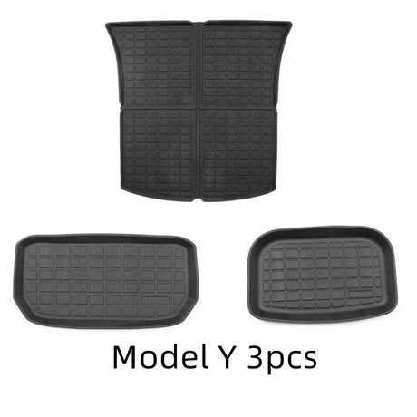 Floor Mats for Tesla Model 3 Y 2023 Left Right Drive All Weather Anti-Slip Waterproof Floor Liner Trunk Mat Interior Accessories