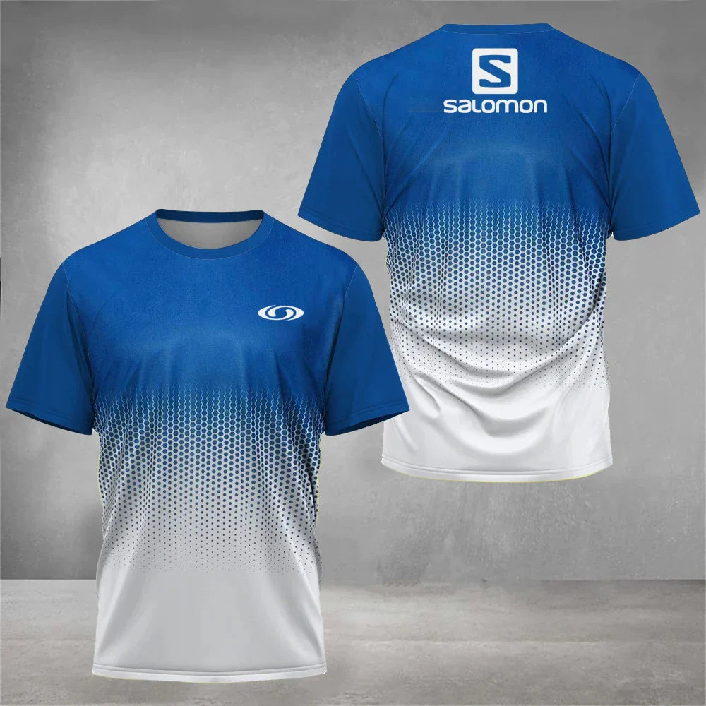 Breathable Men's Tennis T-shirt Fashion Casual Badminton Sportswear Summer Quick Dry Short Sleeve Large Size Male Top Clothing