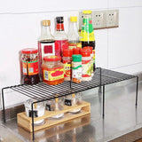 Iron Kitchen Spice Organizer Adjustable Storage Shelf Under The Sink Dish Drying Rack Multifunctional Cabinet Seasoning Holder