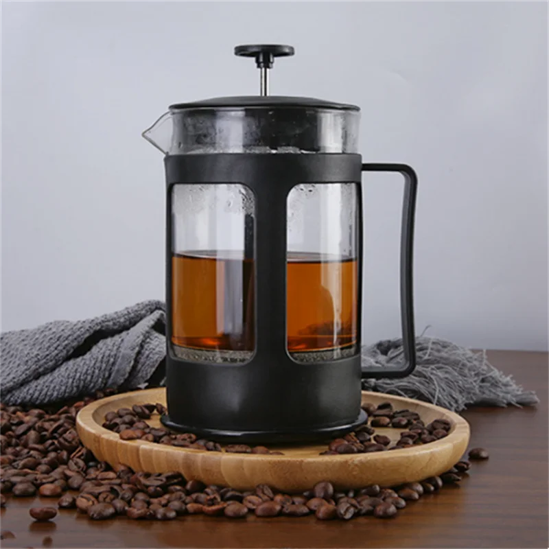 350ML/600ML/800ML/1000ML Coffee Maker French Press Filter Tea Brewer coffeeware teaware Glass Pot Coffee Maker Hand Punch Pot