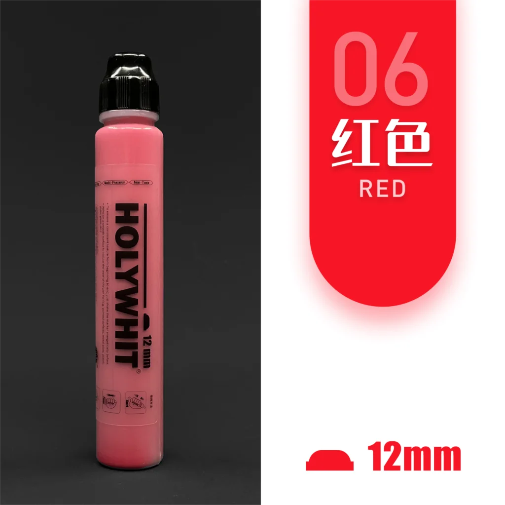 Holywhit Graffiti Flowing Markers Pen 12mm / 50ml Oily Round Head Signature Pen Oily Waterproof Paint Pen Can Add Ink