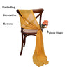 6PCS RUST Chiffon Chair Sashes 30 x 270cm Wedding Aisle Decoration for Weddings Christmas Baby Shower Birthday Party Decorations