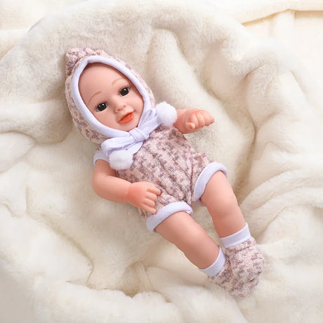 30cm Reborn Baby Dolls Realistic Dolls Toys Girl Real Lifelike Baby Dolls Reborn Full Body Silicone Baby Doll Christmas Gifts