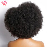 Afro Kinky Curly Lace Front Wig Brazilian Remy Human Hair HD Lace Natural Hairline 13X4X2 Glueless Afro Short Bob Human Hair Wig