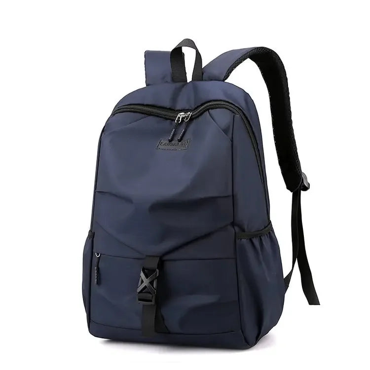 Male Backpacks College Student School Backpack Men Light Weight Travel Back Pack Bag Business Office Black