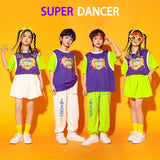 Girls Hip Hop Sport T Shirt  Street Dance Skirts Boys Short Sleeve Tops Joggers Pants Kids Jazz Clothes Sets Children Streetwear