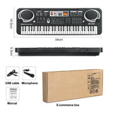 61-key Children's Electronic Piano Keyboard Portable Educational Toy Musical Instrument Organ With Mike Children's Beginner Gift