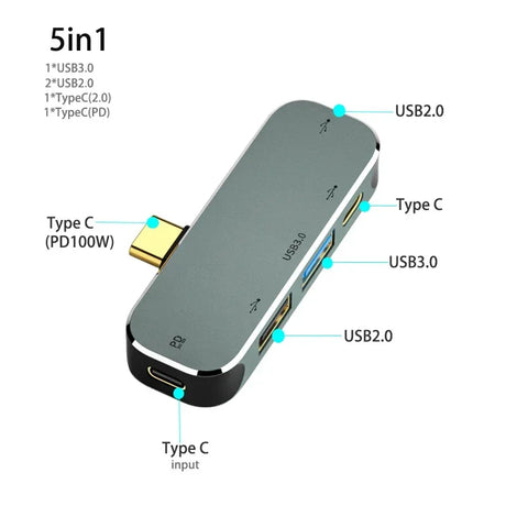 Powered Type C to USB TypeC to 3.5MM Jack USBC PD Type-C to HDMI Adapter Converter Hub Splitter Docking Station for MacBook