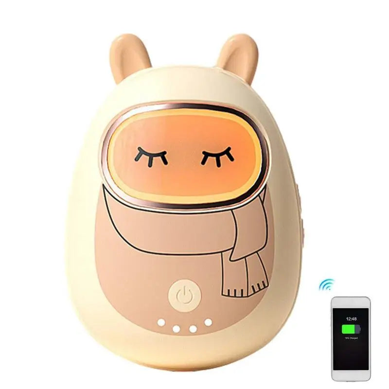 USB Rechargeable Electric Pocket Hands Heater Portable Mini Cute Hand Warmer Outdoor Traveling Hiking Use In Winter