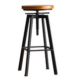 Industrial Swivel  Bar Stools ,Wrought-iron Bar Chair,Household Lift Bar Chairs,Solid Wood High Chair,High Bar Stools