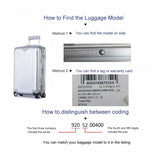 PVC Luggage Cover For Rimowa with Zipper Clear Suitcase Protector Thicken High Quality Customized Not Include Luggage