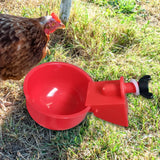 6Pcs Poultry Drinking Bowl Feeder Automatic Chicken Drinker Cup Kit Chicken Feeder Livestock Feeding Watering Supplies