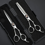 JOEWELL Professional Cobalt-5.5/ SCC-6.0 Inch Hair Barbers Tools Salon Jair Cutting Thinning Shears Set Of Female Bangs Scissors