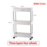 Kitchen Small Gap Storage Rack Four-story Kitchen Narrow Cabinet Living Room Floor Partition Frame Home Bathroom Cabinet