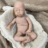 Mini bebe reborn kit Luna 12 Inches Reborn Baby Vinyl Doll Kit Unpainted Unassembled Doll Parts DIY Blank Reborn Doll Kit