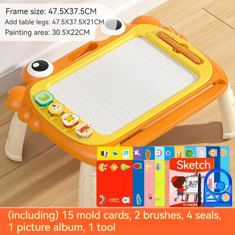 Drawing Board For Kids Magnetic Drawing Board Toy Household Graffiti Board Baby's Writing Board Magnetic Color Painting Frame