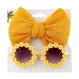 Childrens Sunglasses With A Sense Of Texture Baby Girl Hair Accessories Bow Hair Band Glasses And Accessories Baby Sunglasses