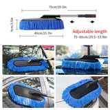 SEAMETAL Superfine Fiber Car Duster Suit Retractable Microfiber Car Dust Mop Home Cleaning Dust Removal Brushes Towels Kits