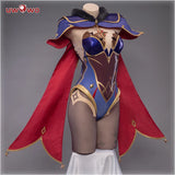 In Stock UWOWO Game Genshin Impact Mona Megistus Astral Reflection Cosplay Costume Enigmatic Astrologer Halloween Costume