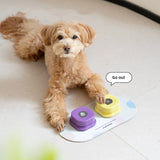 Mewoofun Voice Recording Button Pet Toys Dog Buttons for Communication Pet Training Buzzer Recordable Talking Button with Mat