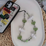 HERLOOK New In Heart Phone Strap Korea Fashion White Clouds Phone Charm for Cellphone Trendy Y2K Accesories Free Shipping