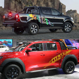 2Pcs For Toyota Hilux Revo Vigo Pickup Body Side Stickers Truck Graphics Decor Covers Car Vinyl Decals Auto Tuning Accessories