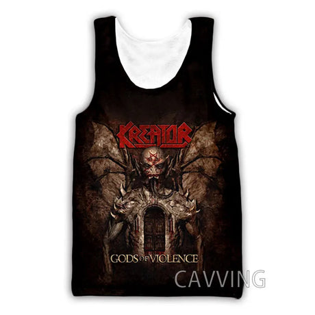 New Fashion Women/Men's 3D Print kreator  Tank Tops Harajuku  Vest  Summer Undershirt Shirts Streetwear