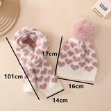 Suefunskry Baby Girl Winter Warm Beanie Hat Soft Knitted Skull Cap and Fleece Lined Scarf Set Costume Accessories