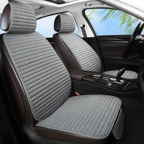 Car Seat Cover Flax Seat Protect Cushion Automobile Backrest Cushion Pad Covers Mat Four Seasons Car Supplies Set