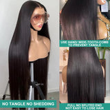 Melodie 250% HD 30 40 Inches 13X4 13X6 Lace Front Human Hair Straight Transparent 5X5 Glueless Wear To Go Human Hair  Wigs