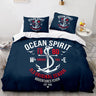 Marine Anchor Bedding Set Ocean Sea 3d Duvet Cover Sets Comforter Bed Linen Twin Queen King Single Size Blue Ship Vessel Kids