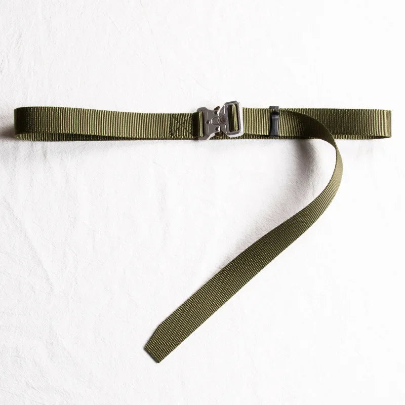 3.8cm 3cm 2.5cm Canvas Tactical Belt for Male and Female Trend Fashion Hip Hop Punk Y2k Girdle Outdoor Sports Youth Waistband