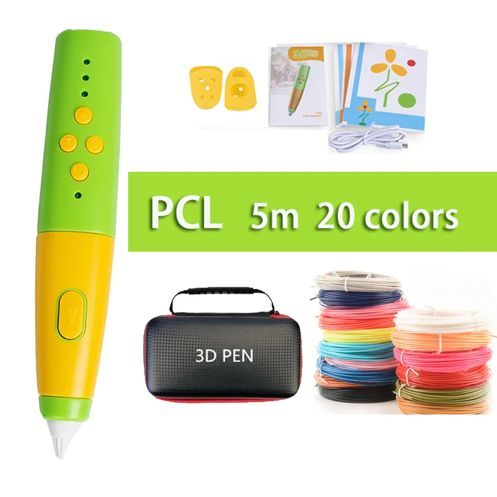 Ultimate 3D Printing Pen Set for Kids - Creative Educational Toys with PCL Filament for Fun and Imaginative Play!