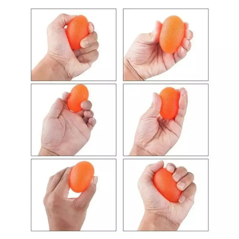 Silicone Egg Fitness Hand Expander Gripper Strengthener Forearm Wrist Finger Exerciser Trainer Stress Relief Power Ball Gift