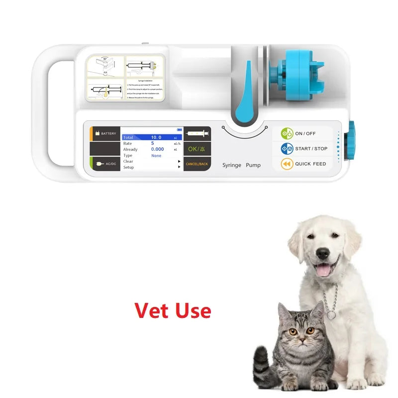 CONTEC SP750 SP950 Infusion Pump / Syringe Pump Real-time Alarm Large LCD Display Volumetric IV Fluid Human/Vet Use