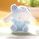 Sanrio Become A Bear Plush Keychain Cinnamoroll Anime Keychains Cute Girl 키링 Kawaii Room Decor Holiday Gifts Toys For Girls Baby