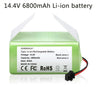 14.4V 6800mAh Li-ion Battery for for Conga 990 1090 Tesvor X500 Ecovacs Deebot N79 N79S DN622 Eufy RoboVac 11 11S RoboVac 30