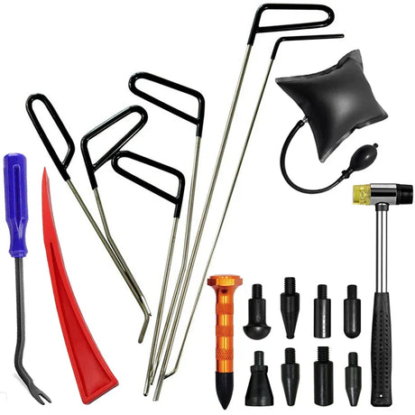 Universal Auto Body Removal Stainless Steel Crowbar Paintless Dent Repair Kit Professional Workshop Car Accessories Hands Tools