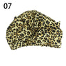 Waterproof Leopard Print Cap Elastic Bow Nightcap Women Satin Hair Bonnet Silk Sleeping Cap Bathroom Shower Accessories Supplies