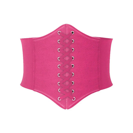 Punk Wide Waist Belt PU Leather Corset for Women Body Shaper Belts Female Lace-up Corset Belt Dress Girdle Clothing Accessories