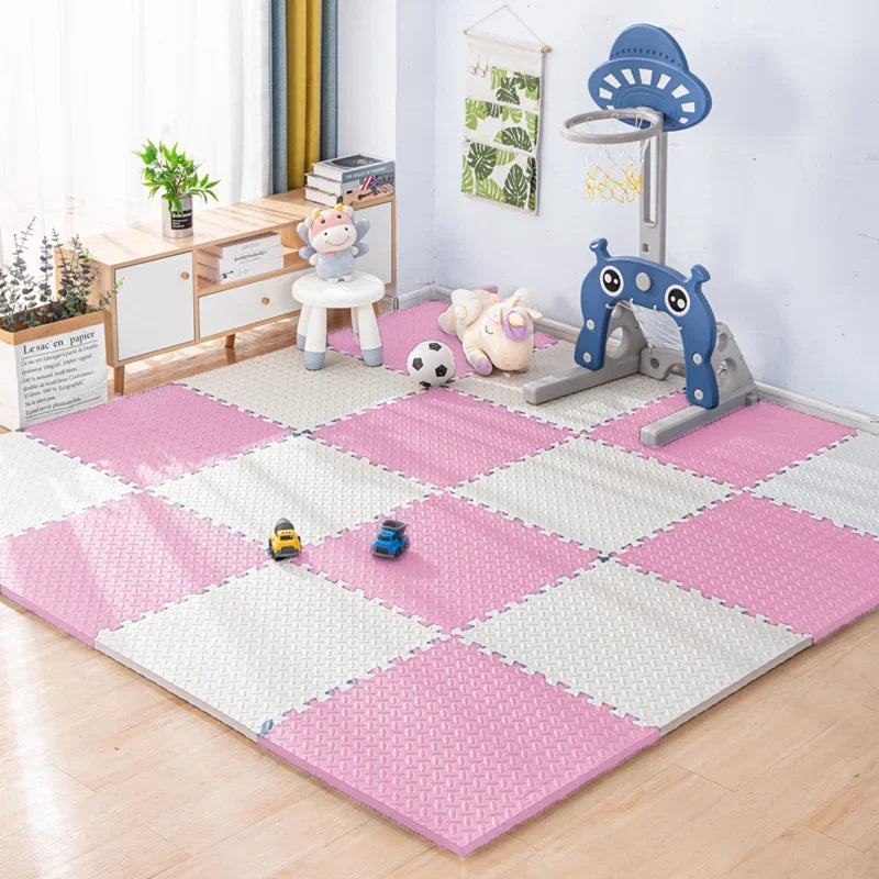 16pcs Interlocking Baby Play Mat, Thick and Soft Carpet Floor Mat, Perfect for Toddler's Room, Play Area and Exercise