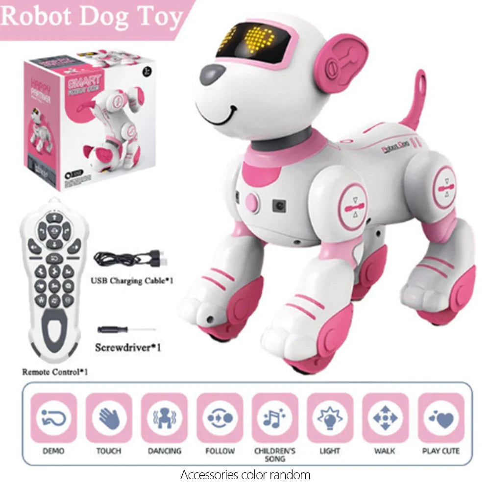 RC Robot Electronic Dog Programmable Intelligent Interactive Stunt Robot Dog Singing Dancing Walking Pet Dog Toy Children's Toys